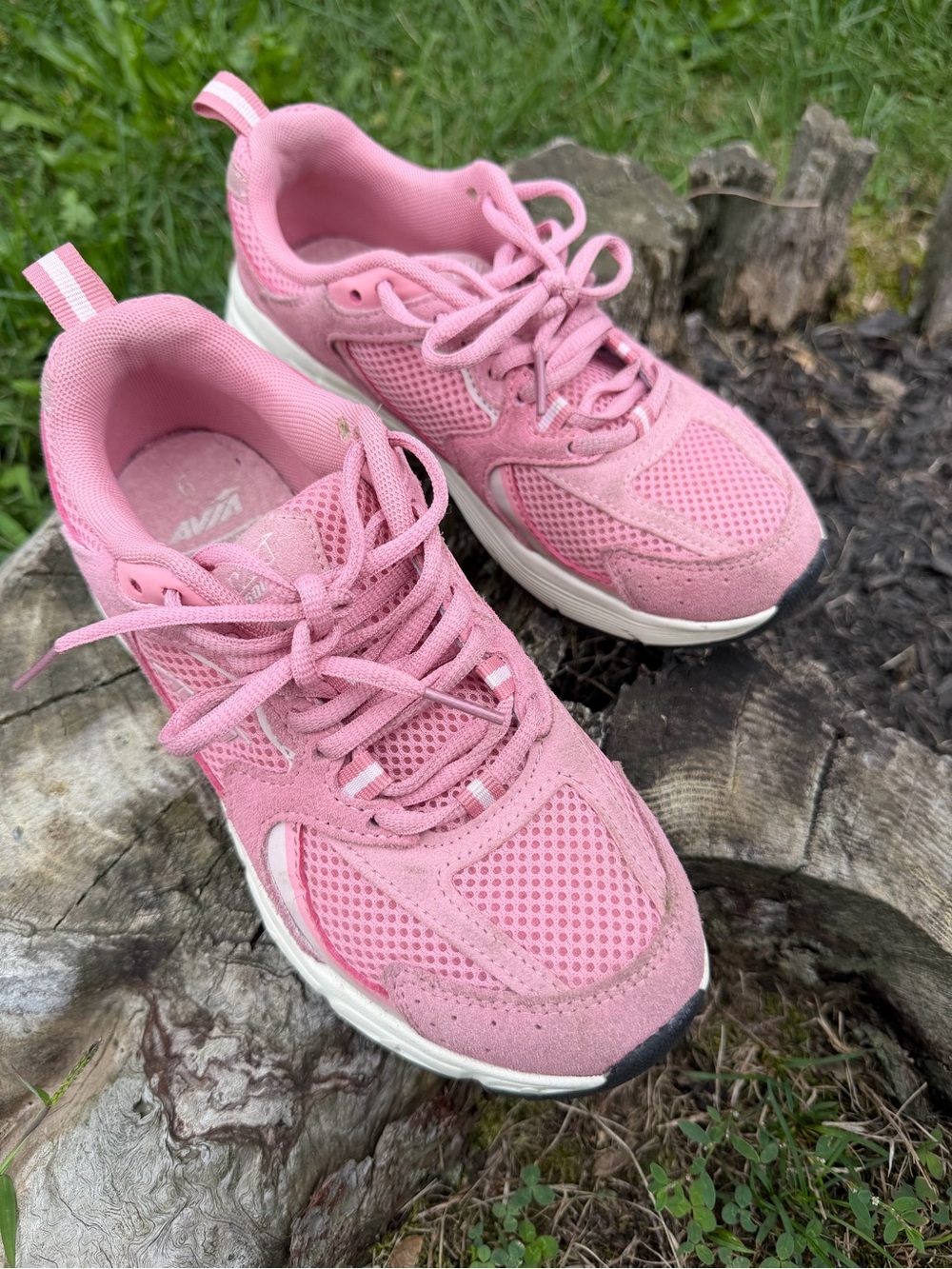 Avia Pink Women's Athletic Mesh Sneakers